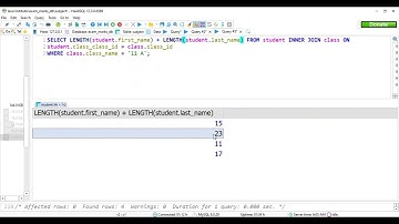 How to use the INNER JOIN with CHAR_LENGTH, CONCAT, UPPER, LOWER, AVG SQL Functions