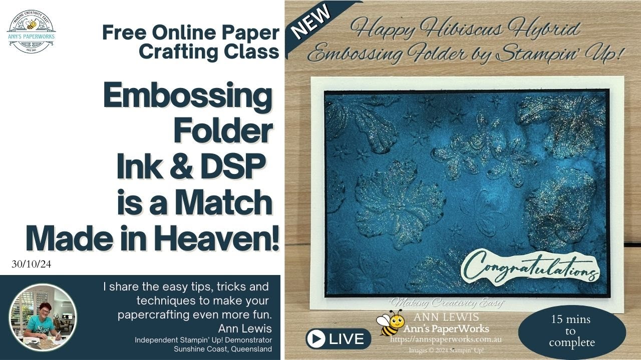 Unlock The Magic Of 3D Embossing Folders With Ink And Designer Series ...