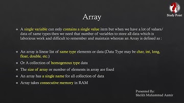 C++ Programming | Arrays - Part 1