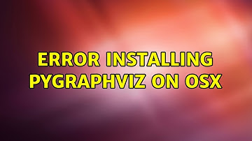 Error installing pygraphviz on OSX