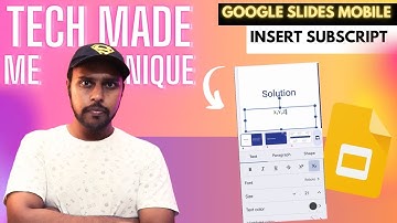 How to insert subscript in google slides mobile | how to add subscript in google slides mobile
