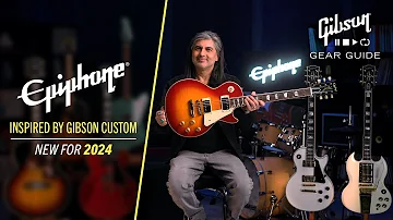 NUEVA Epiphone inspirada en guitarras personalizadas Gibson - Demostración de la colección 2024