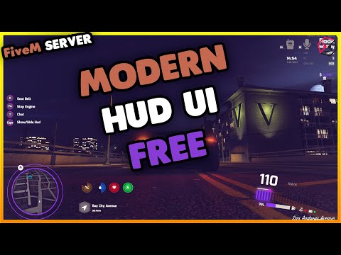 FiveM Modern HUD UI | Schönes HUD für FiveM Server | fivem hud script | FiveM Server einrichten