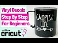 How to Make And Apply Vinyl Decals For Beginners using Cricut Design Space