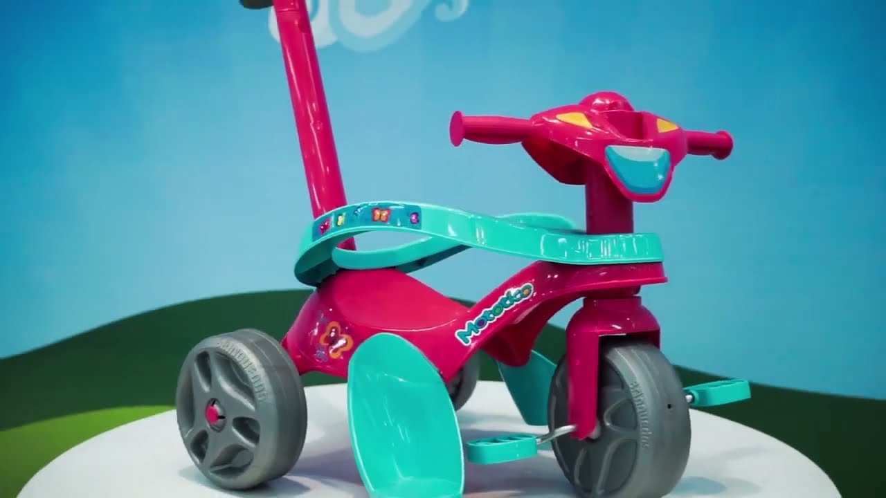 Triciclo Infantil Mototico - Passeio e Pedal Azul - Bandeirante