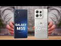 Samsung galaxy m55 vs moto edge 50 pro