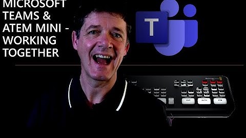 Microsoft Teams and the ATEM Mini, with a PowerPoint driving green screen