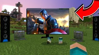 MCPE WORKING ANIMATED FURNITURE! (1.16+) - Electroinc Furniture MCPE - TV, MacBook, iPhone & MORE screenshot 5