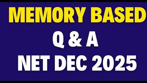CSIR NET DEC 2025 MEMORY BASED QUESTION AND SOLUTION BY SHAMIM SIR