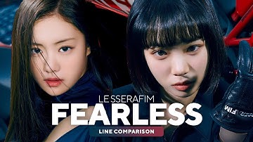 LE SSERAFIM - FEARLESS (Line Comparison) 「without Garam」OT6 vs OT5