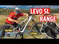 I rode this emtb until it died specialized levo sl range test