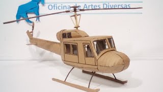 Como fazer um helicópteros de papelão