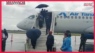 Shuhudia Rais Samia akitua ardhi ya Dar kutoka Dodoma || Maandalizi ya kumpokea Rais wa Botswana