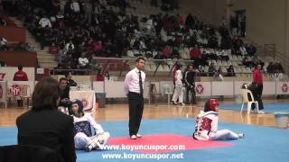 55Kg Ruveyda Kara - Bahar Yucel Turkish Junior Taekwondo Championships 2012
