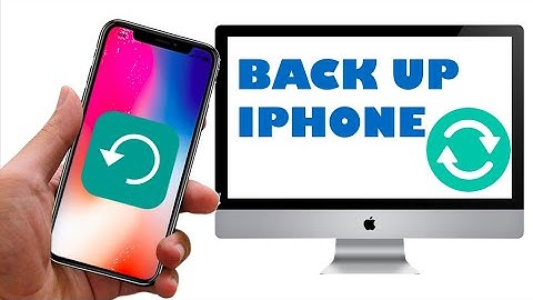 Cách backup dữ liệu iPhone trên máy tính