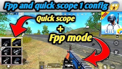 PUBG mobile lite fpp mode config file 😱 💯 quick scope 🔥