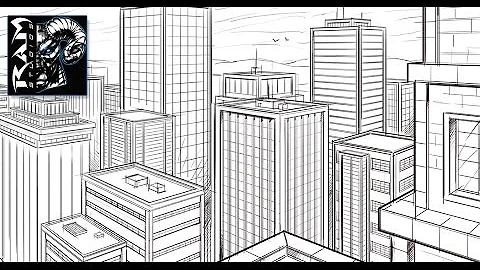 How to Draw A City In 2 Point Perspective - Sketch...