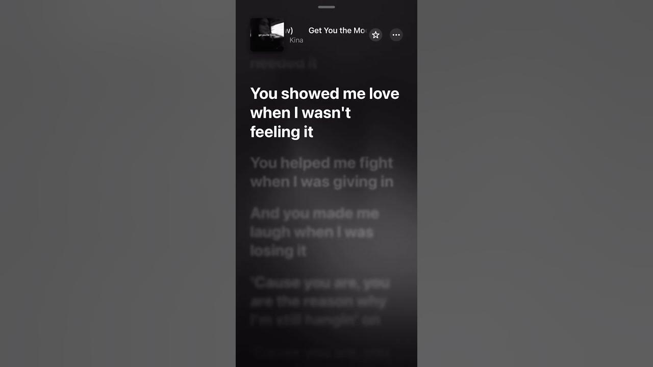 Kina - Get You The Moon #lyrics #shorts