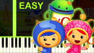 Team Umizoomi Theme Song - EASY Piano Tutorial