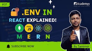 🔐 Using .env File in React Frontend | Secure Environment Variables in MERN 🌐