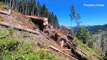 10 Extreme Dangerous Logging Machines in Action | LKT 81, Skidders & Trucks in Mud | Forestry Pulse