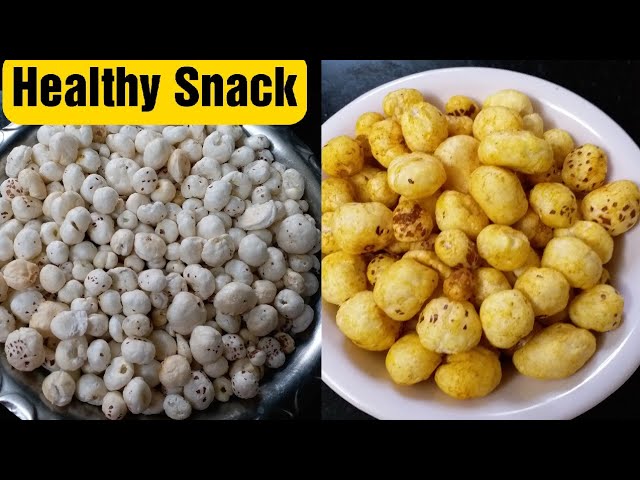 Lotus Seeds Fry / Phool Makhana / Masala Makhana / Fried Makhana / தாமரை விதை / தாமரை பொறி | Food Tamil - Samayal & Vlogs