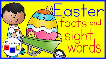 Learn about Easter AND practice sight words! Easter facts for kids with high frequency word practice