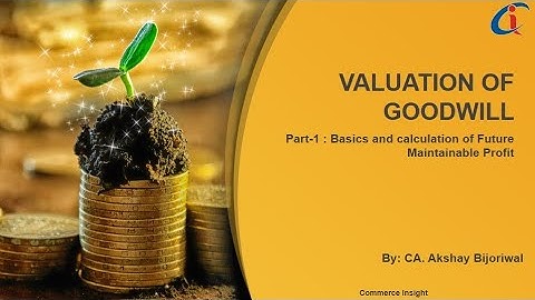 Valuation of Goodwill | Part-1 | B.com Part-1 | Commerce Insight