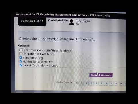 Knowledge Management Competency| KM E0 Solution | 51283 | 68829 | TCS # ...
