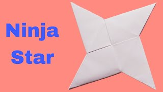 How To Make a Paper Ninja Star ( Shuriken) I  How to Make an Origami Ninja Star