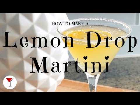 Lemon Drop Martini | How To Make A Cocktail With Vodka, Triple Sec, Simple Syrup U0026 Lemon
