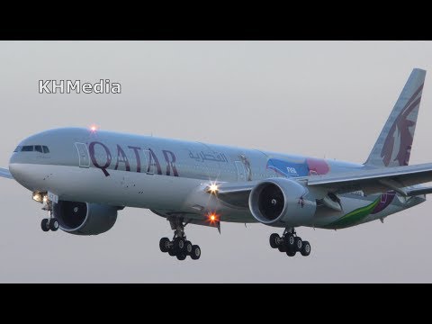 Boeing B777-300ER Qatar FIFA'2022 livery A7-BAX Домодедово 2018 B77W B777