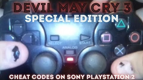 How to do Devil May Cry 3 SE CHEATS CODES on Sony PlayStation 2