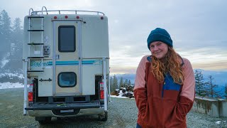 Solo Winter Truck Camping (it's freezing)