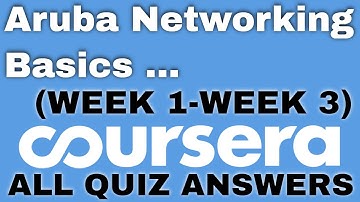 Aruba Networking BasicsAruba Networking Basics coursera quiz Answers | Aruba Networking Basics