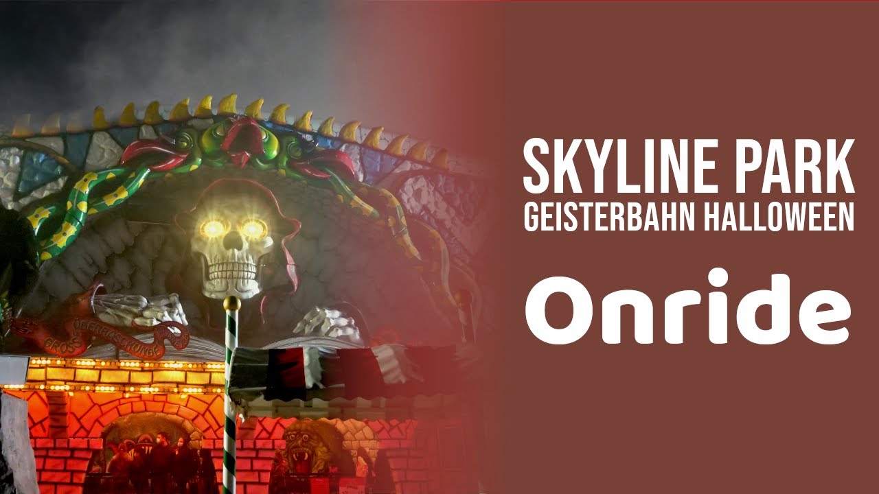 Skyline Park: Geisterbahn Halloween 2020 (NEU gestaltet) - OnRide (mit Detailaufnahmen!)