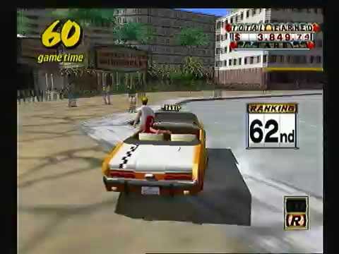 Crazy Taxi (PS2 Gameplay) 