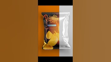 How to Easily Make Realistic Potato Chips Packet Mockup in Adobe Photoshop #viral ##shortvideos