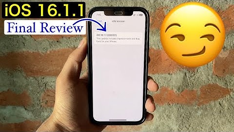 iOS 16.1.1 final review 😏