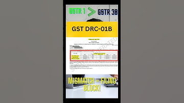 GST DRC-01B Explained in 45 Secs | GSTR-1 vs GSTR-3B Mismatch Notice | GST Updates 2025 #shorts #drc