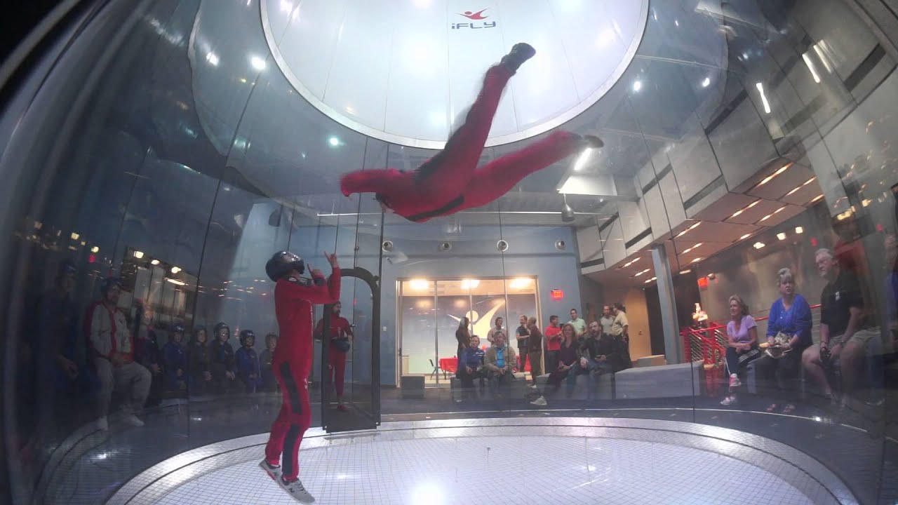 IFLY Houston indoor skydiving second flight! YouTube