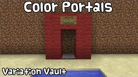Minecraft Bukkit Plugin - Color Portals - Make portals with wool!