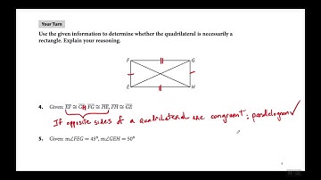Geometry 9.4 - Conditions for Rectangles, Rhombuses, and Squares