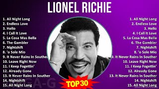 L i o n e l R i c h i e MIX Top Hits Collection ~ 1960s Music ~ Top Adult, R&B, Adult  R&B Music