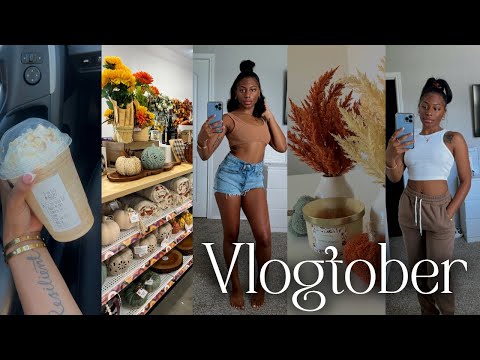 VLOGTOBER 🍁 WEEK 2: fall decor, shopping, ice spice drink, cooking & more