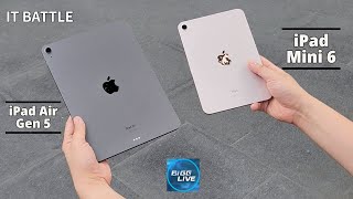 เปรียบเทียบ iPad Mini 6 V iPad Air Gen 5 ราคาใกล้กัน ต่างไซล์ เลือกใครจบกว่า ??