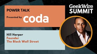GeekWire Summit | Power Talk: Hill Harper, Founder of The Black Wall Street
