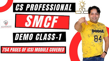 SMCF DEMO LECTURE-1 | CS PROFESSIONAL | SMCF CS PROFESSIONAL | CS PROFESSIONAL SMCF