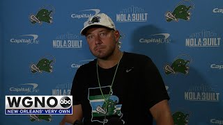 WATCH: Tulane HC Jon Sumrall discusses QB competition