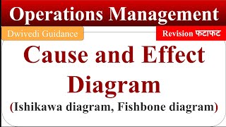 Cause and Effect Diagram, Ishikawa diagram, fishbone diagram, operations management, mba, bba, bcom screenshot 5